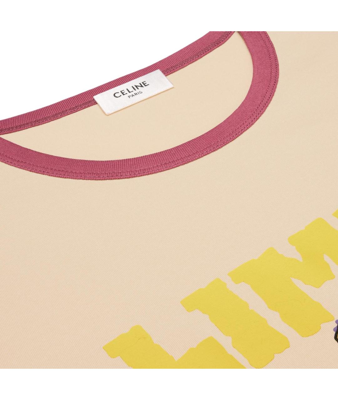 CELINE Мульти хлопковая футболка, фото 2