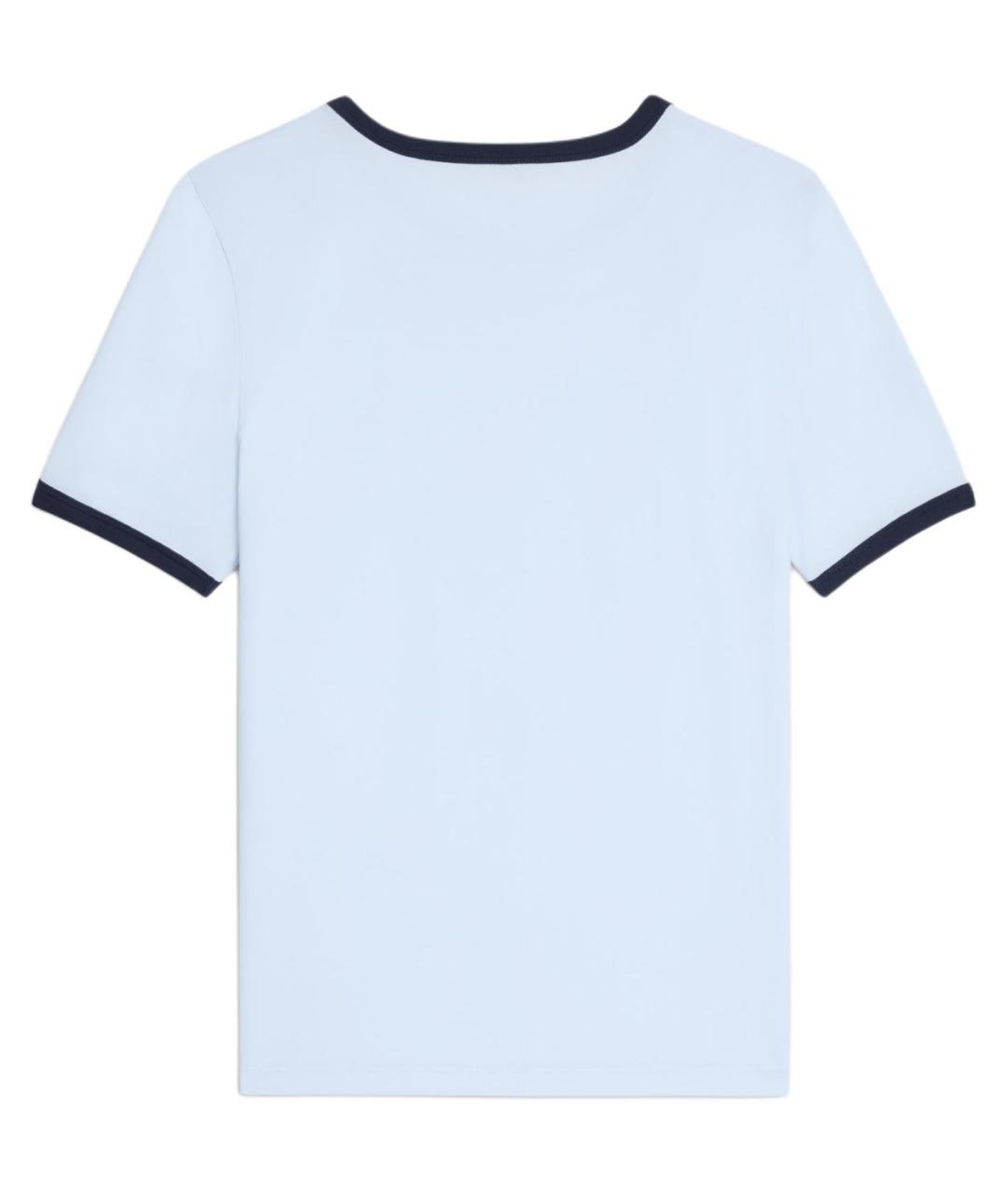 CELINE Голубая хлопковая футболка, фото 2