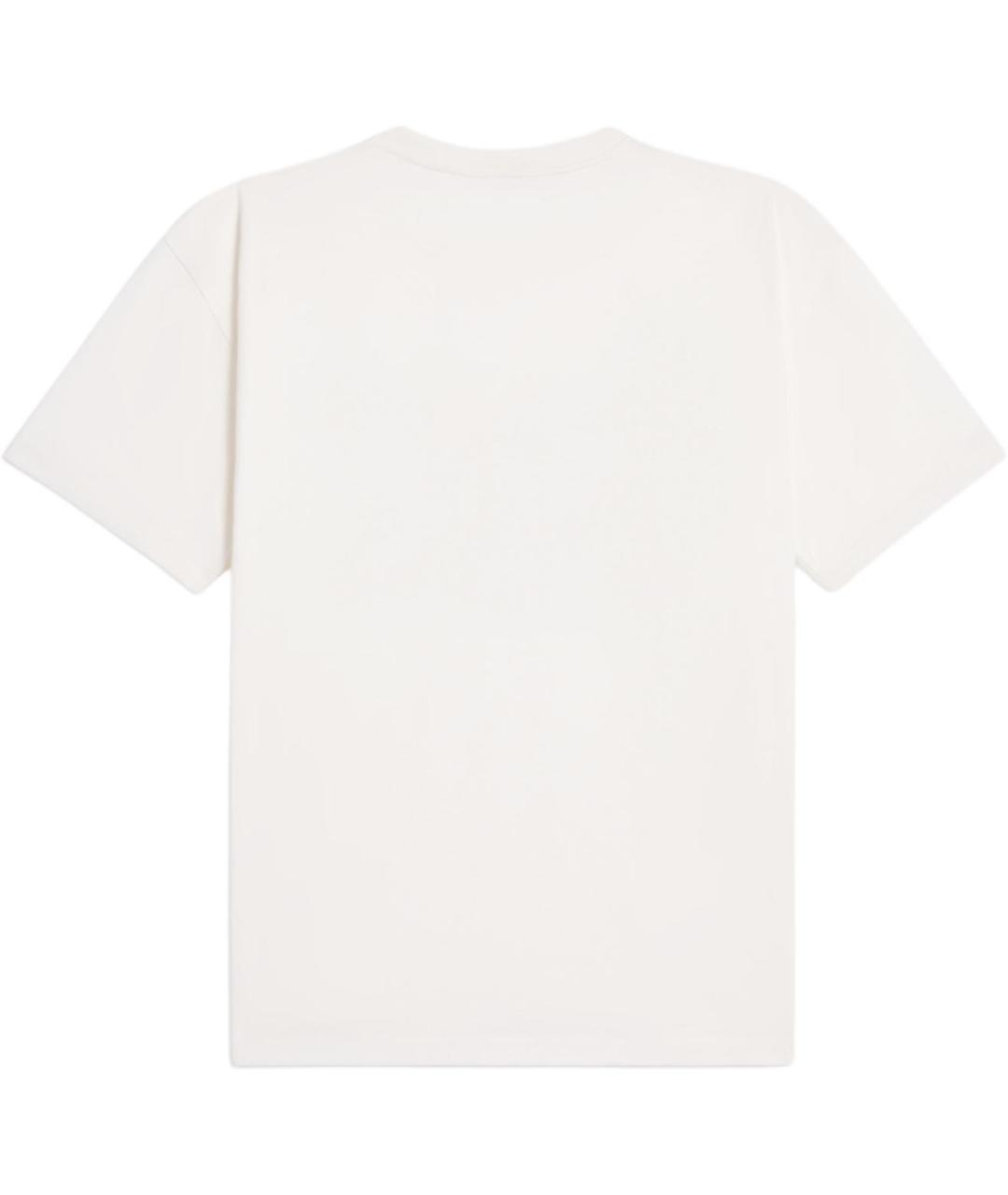 CELINE Белая хлопковая футболка, фото 2