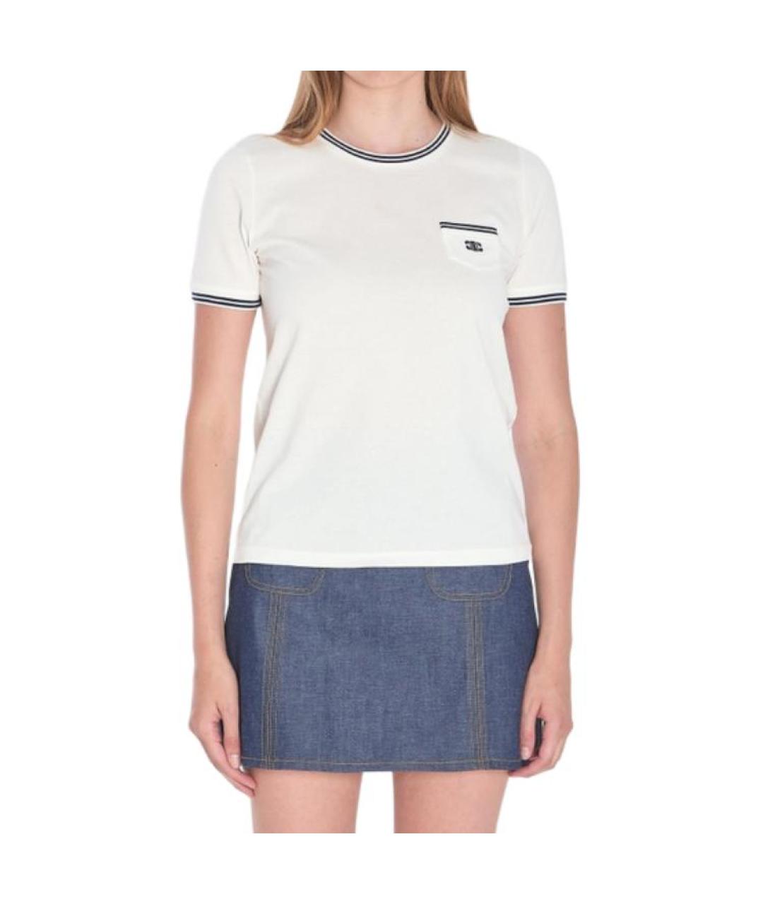 CELINE Белая футболка, фото 2