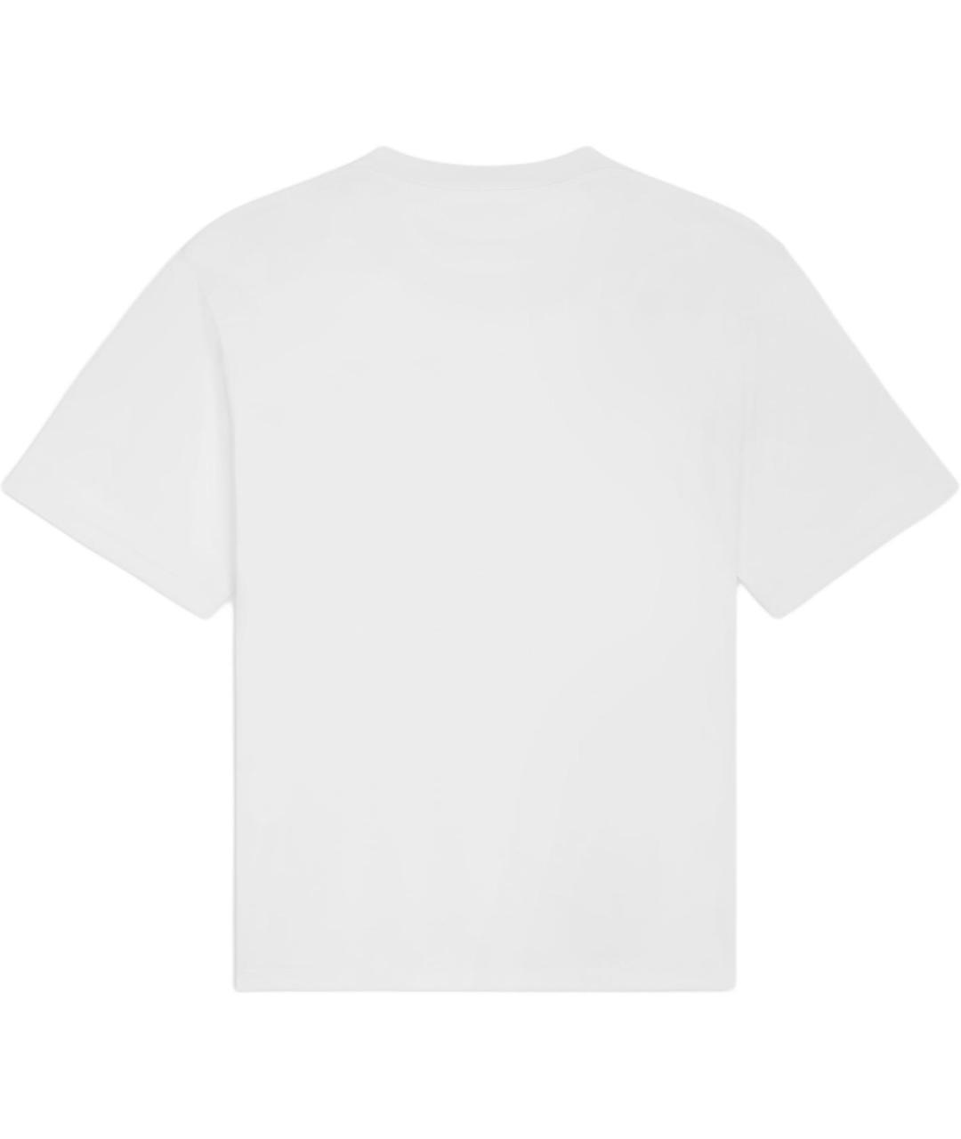 CELINE Белая хлопковая футболка, фото 2