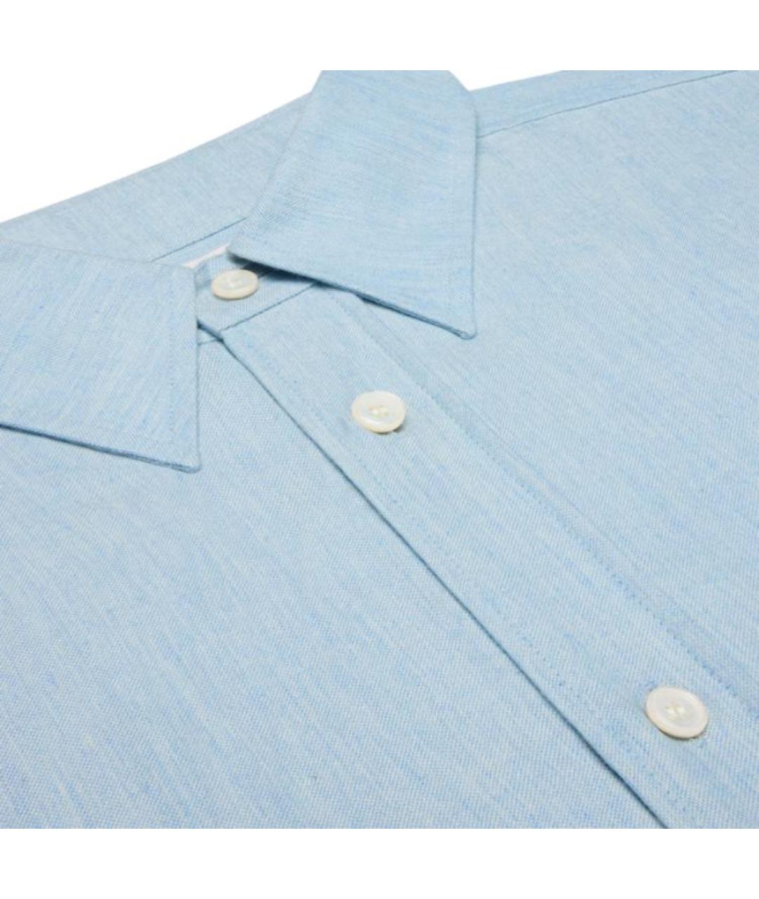 CELINE Синяя хлопковая классическая рубашка, фото 3