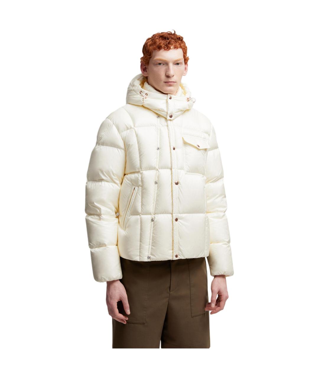 MONCLER Бежевый пуховик, фото 3