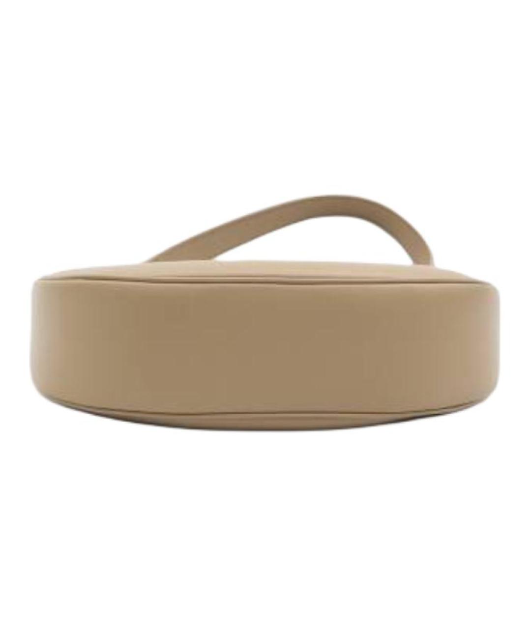 CELINE Бежевая кожаная сумка через плечо, фото 3