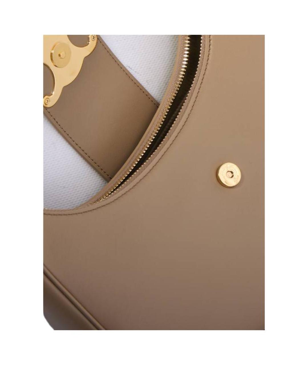 CELINE Бежевая кожаная сумка через плечо, фото 4
