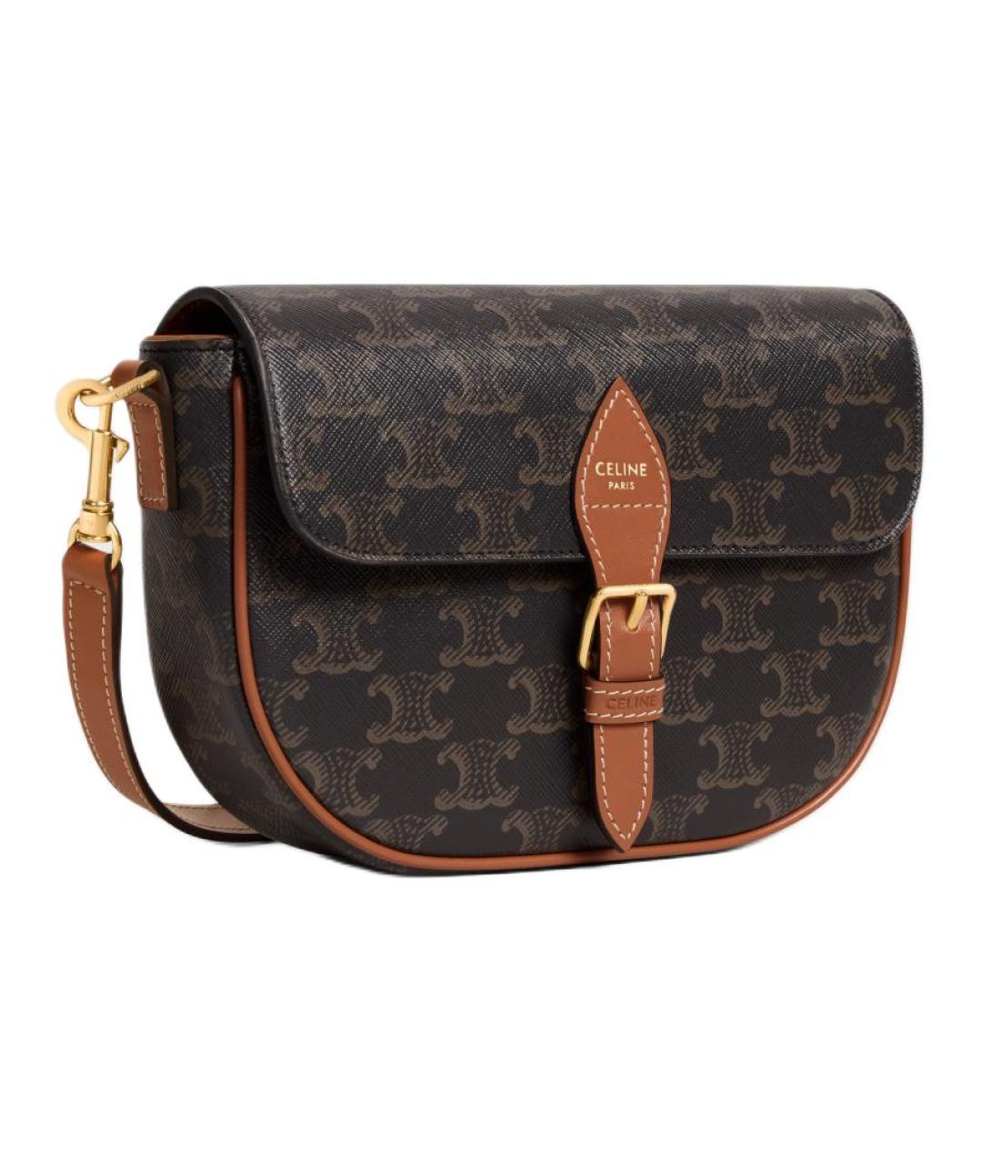 CELINE Коричневая сумка через плечо, фото 2