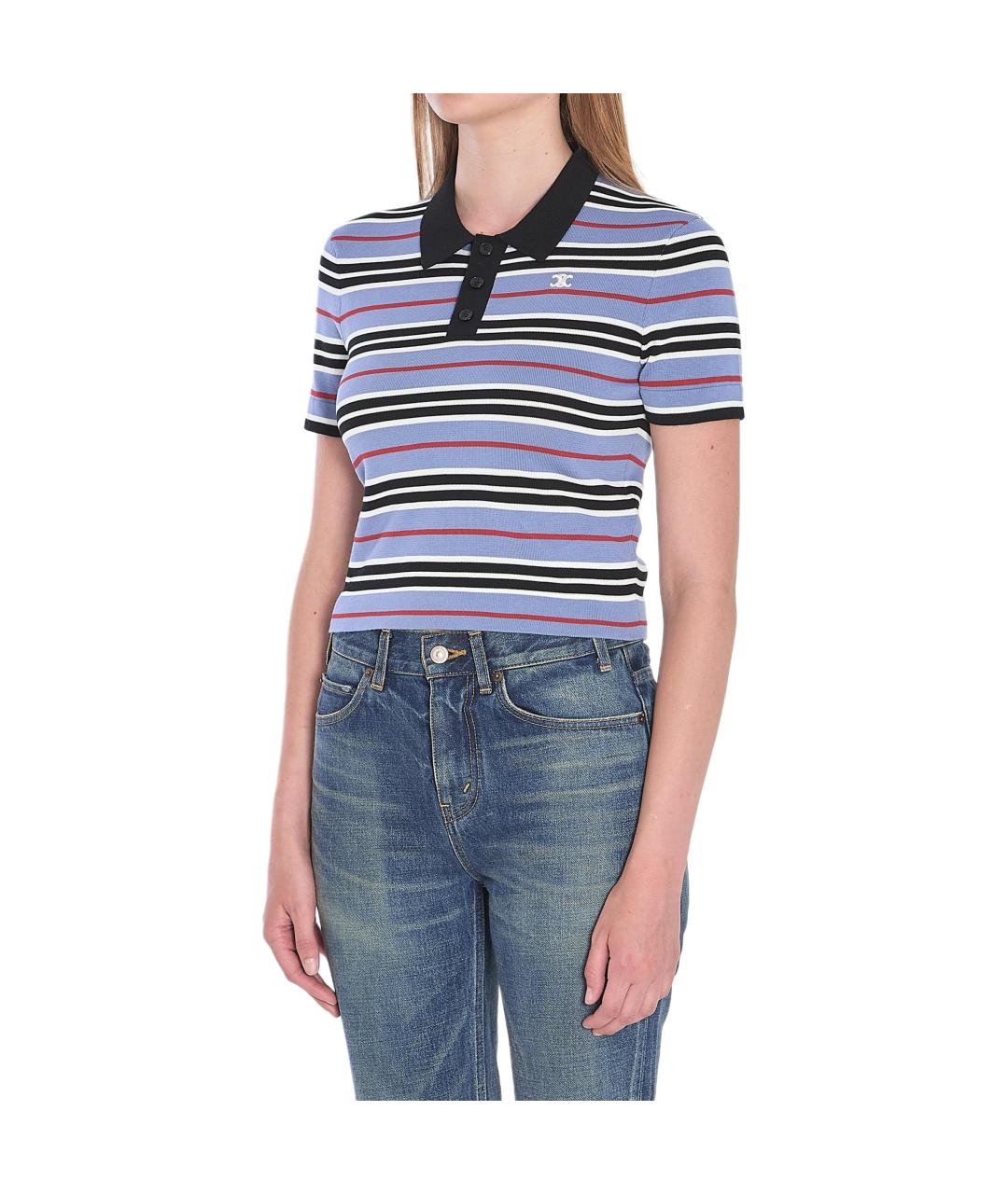 CELINE Мульти хлопковая футболка, фото 6