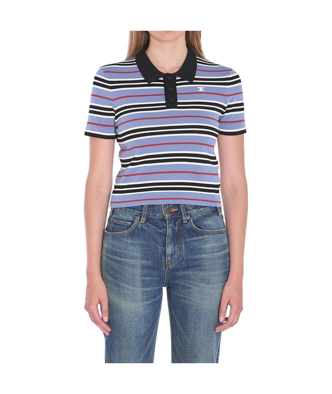 CELINE Мульти хлопковая футболка, фото 3