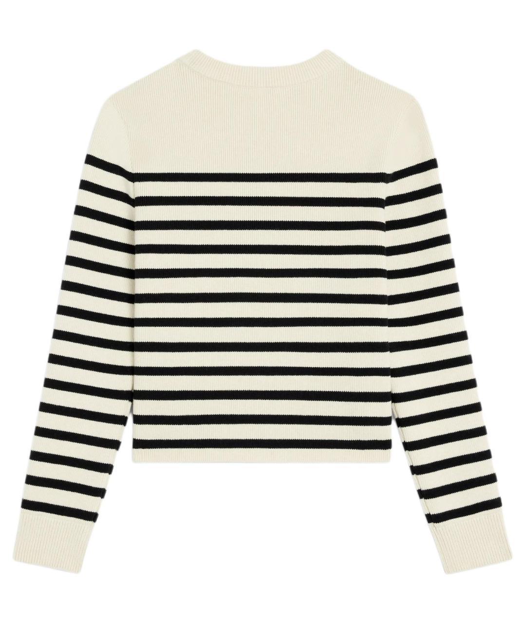 CELINE Бежевый шерстяной джемпер / свитер, фото 2