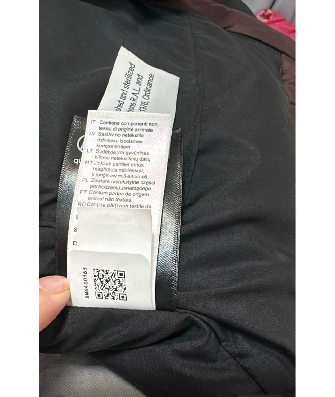 THE NORTH FACE Бордовый полиэстеровый пуховик, фото 5