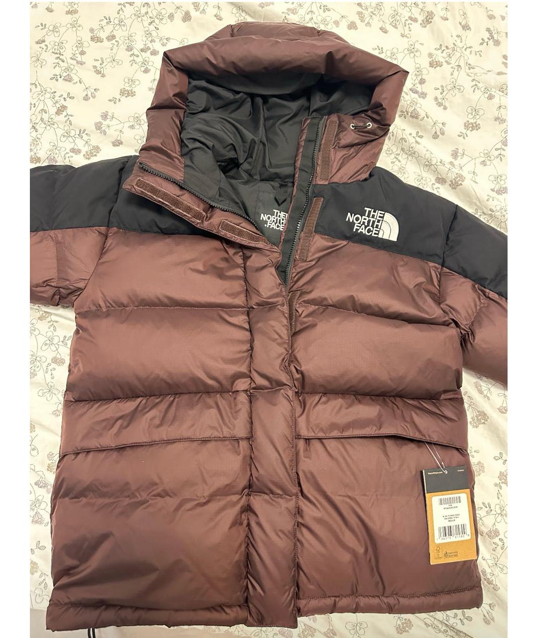 THE NORTH FACE Бордовый полиэстеровый пуховик, фото 4