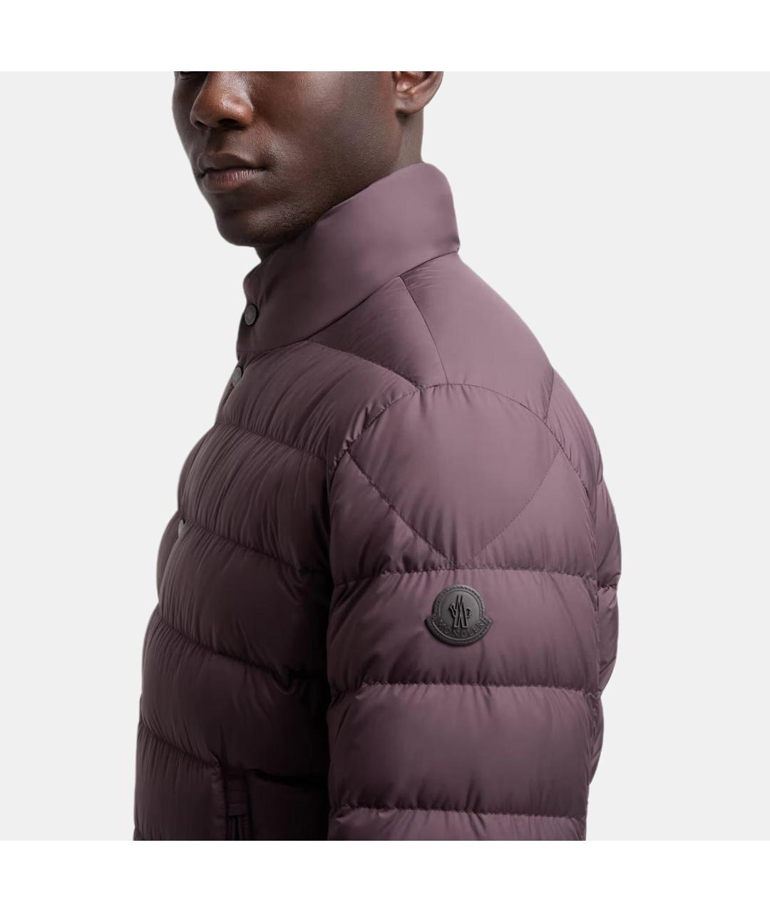 MONCLER Бордовый пуховик, фото 3