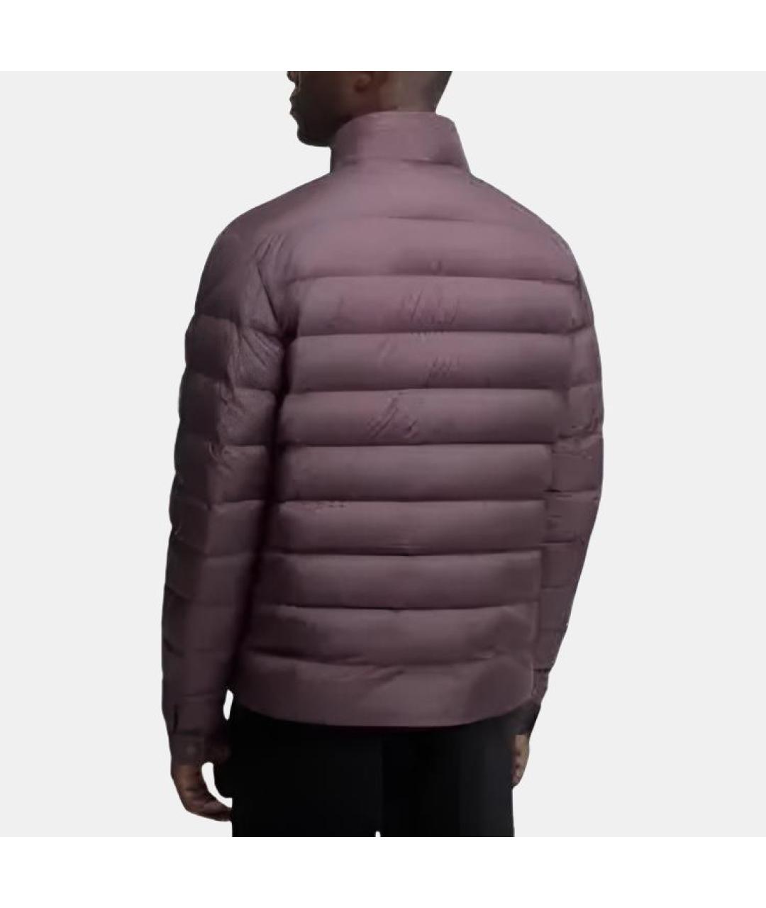 MONCLER Бордовый пуховик, фото 2