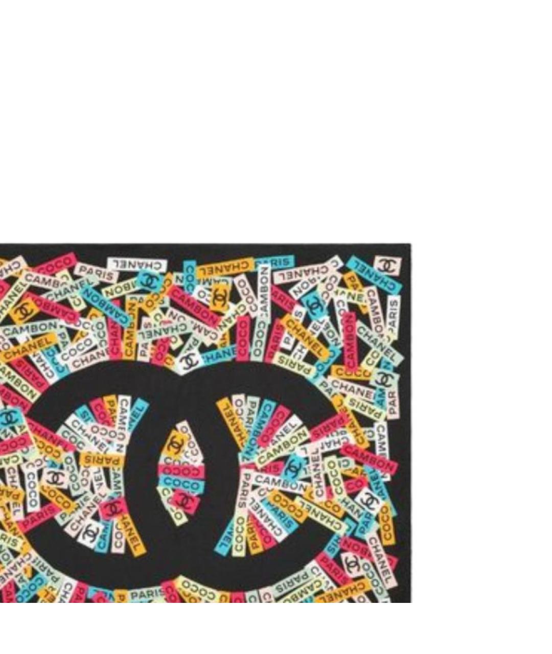 CHANEL Мульти шелковый шарф, фото 3