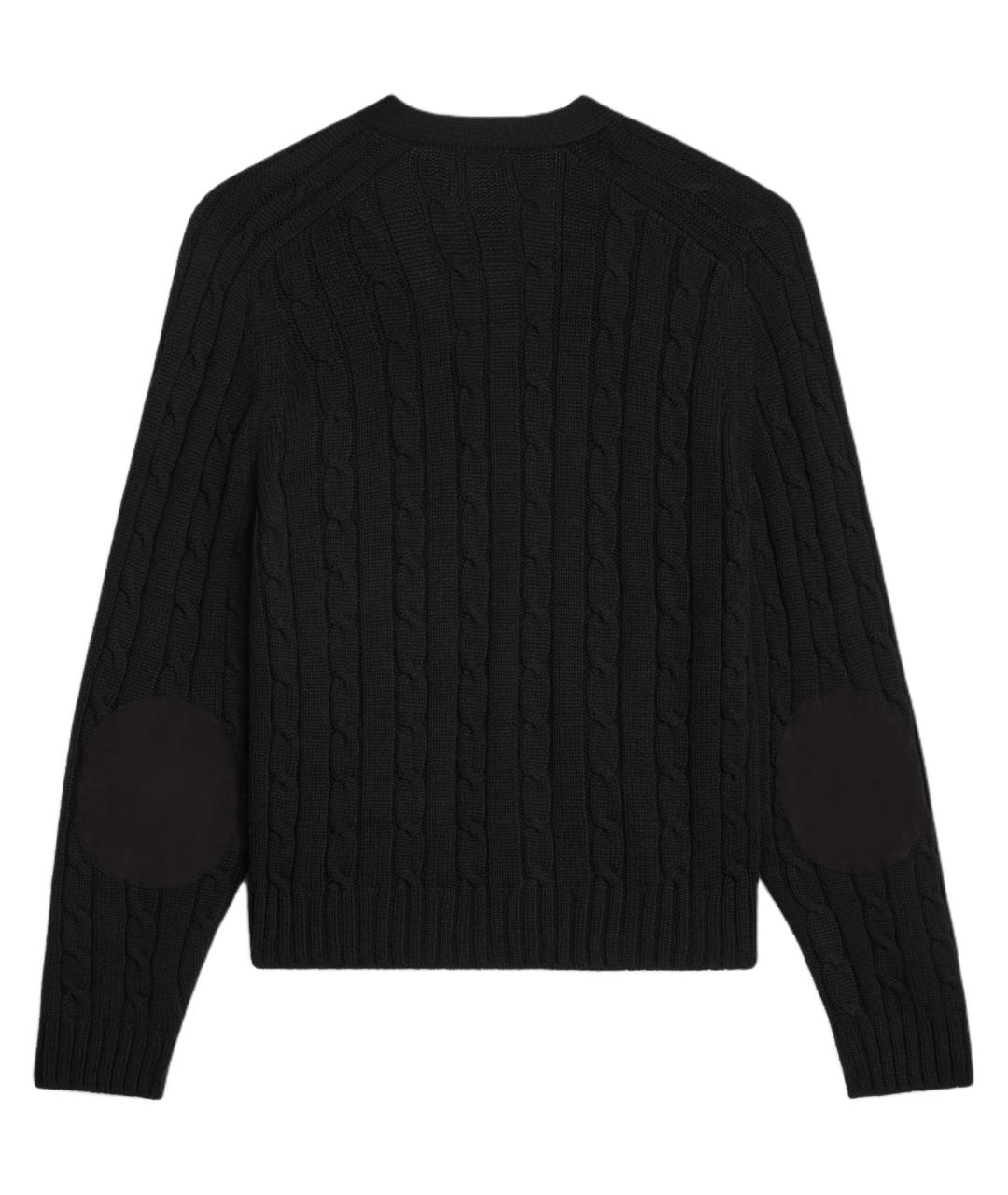 CELINE Черный кашемировый джемпер / свитер, фото 2