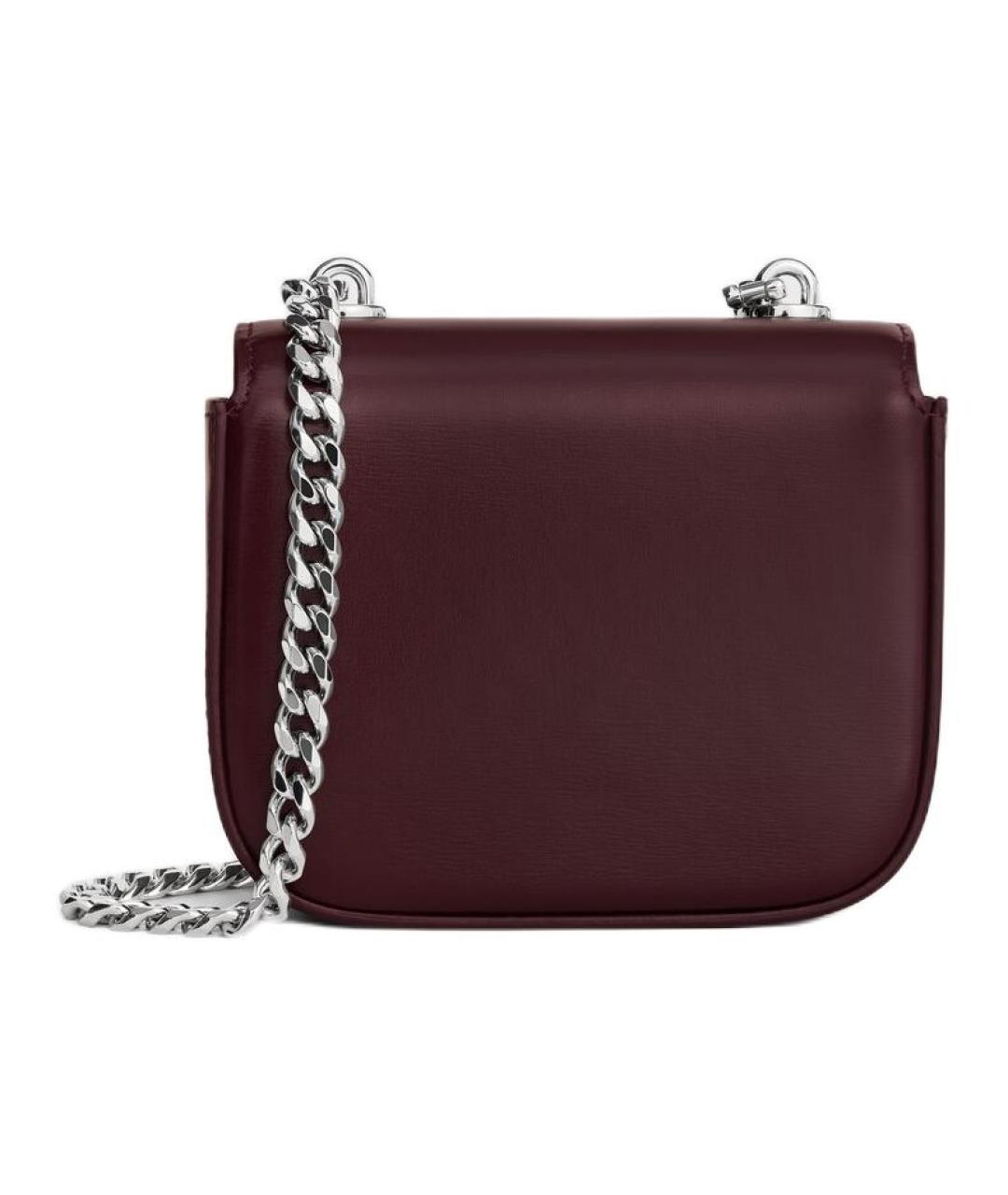 CELINE Бордовая кожаная сумка через плечо, фото 2