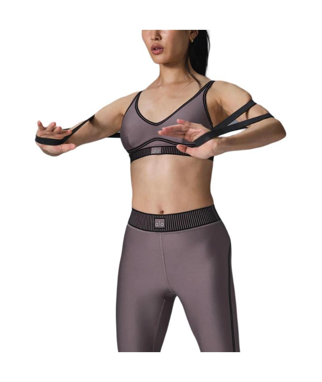 ALO YOGA Серая майка, фото 3