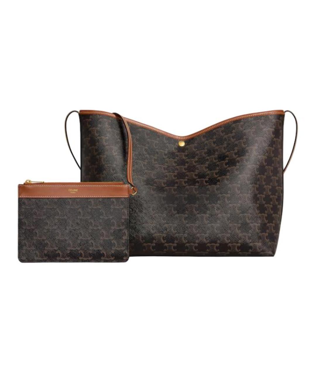 CELINE Коричневая сумка через плечо, фото 4