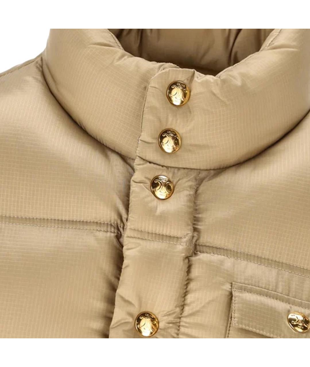 CELINE Бежевый полиамидовый жилет, фото 3