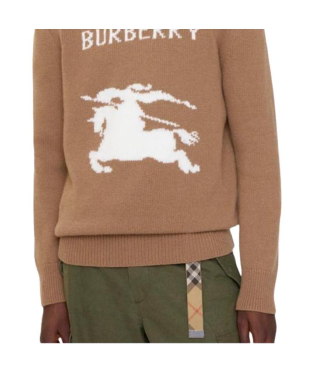 BURBERRY Коричневый джемпер / свитер, фото 2
