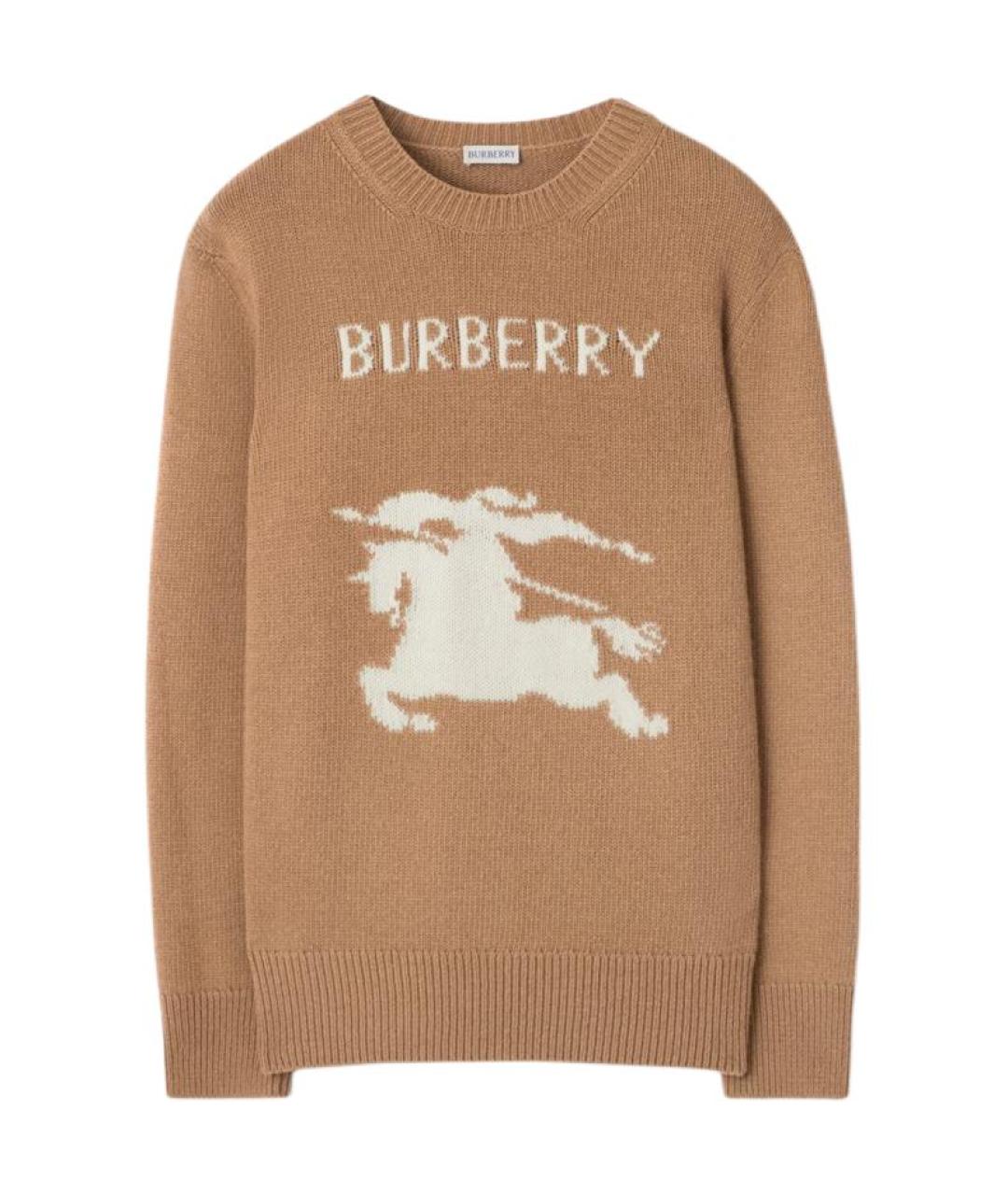 BURBERRY Коричневый джемпер / свитер, фото 1