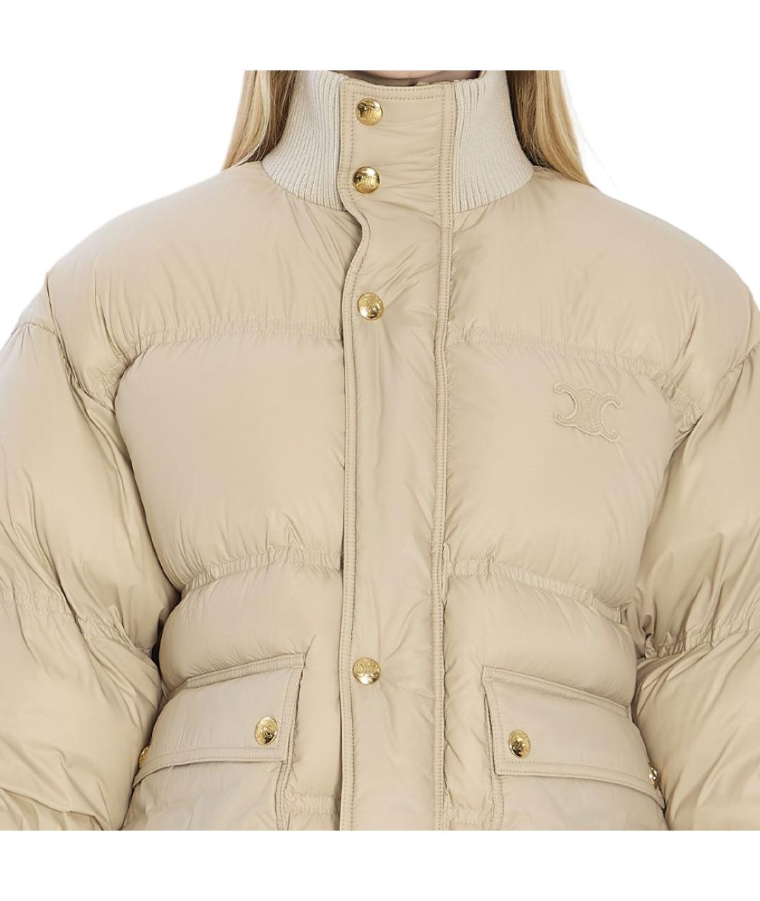 CELINE Бежевый пуховик, фото 7
