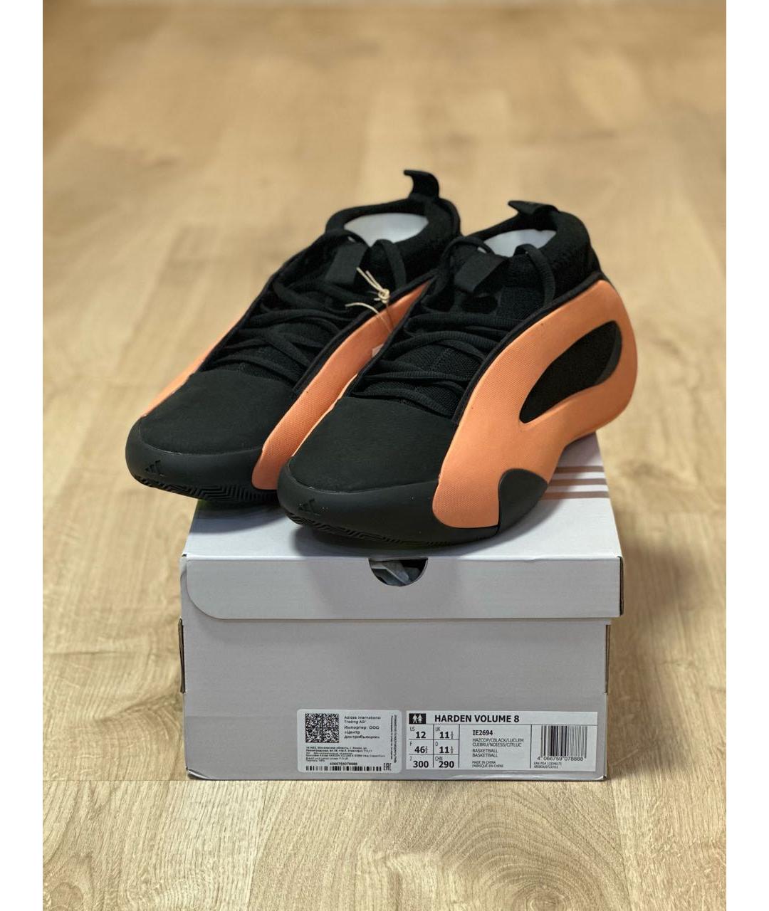 ADIDAS Оранжевое текстильные высокие кроссовки / кеды, фото 2