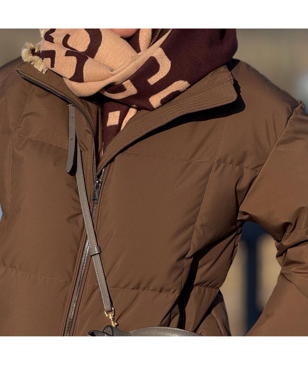 12 STOREEZ Коричневый полиэстеровый пуховик, фото 7