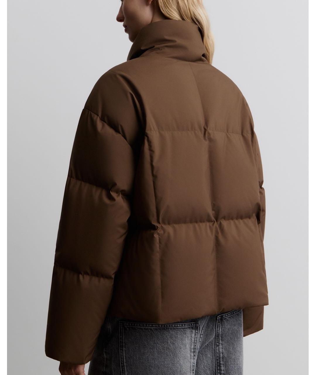 12 STOREEZ Коричневый полиэстеровый пуховик, фото 2