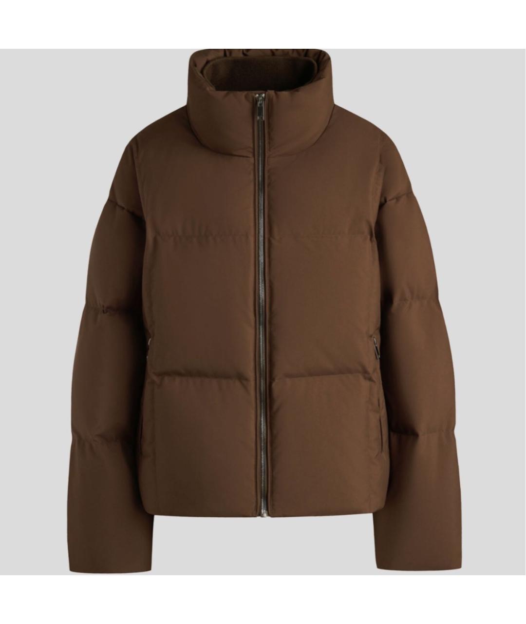 12 STOREEZ Коричневый полиэстеровый пуховик, фото 8