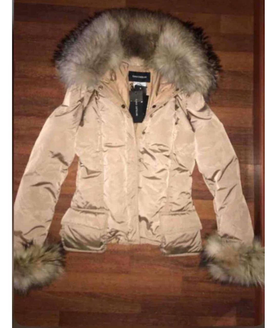 'S MAX MARA Бежевый полиэстеровый пуховик, фото 3