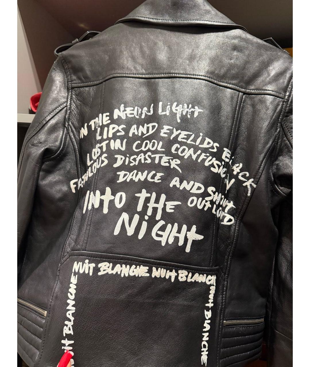 MAJE Черная кожаная куртка, фото 5