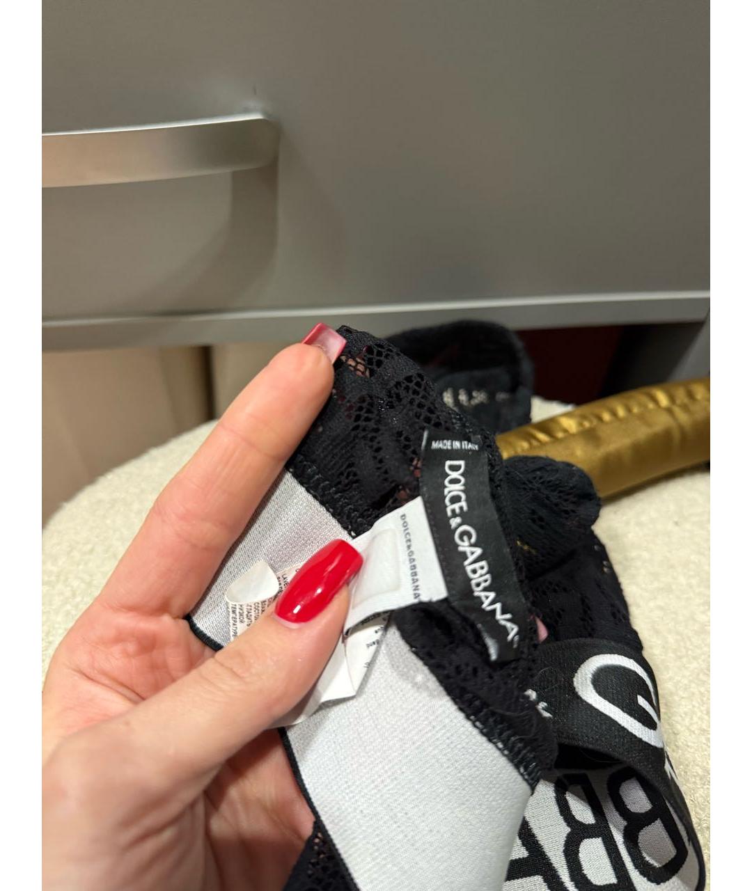 DOLCE&GABBANA Черный бюстгалтеры, фото 4