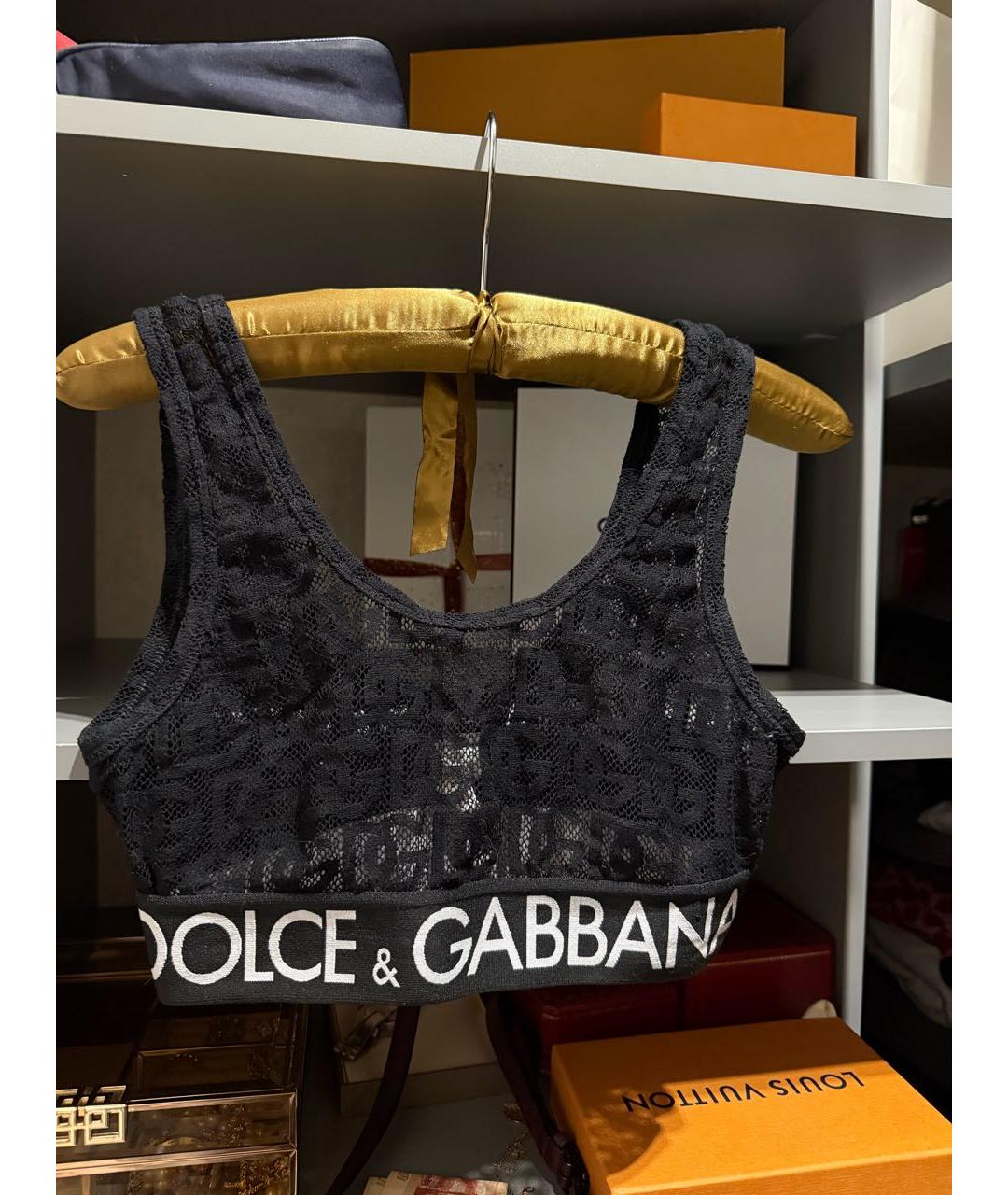 DOLCE&GABBANA Черный бюстгалтеры, фото 9