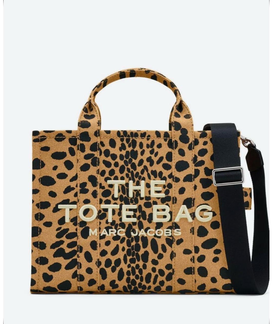 MARC JACOBS Коричневая хлопковая сумка с короткими ручками, фото 7