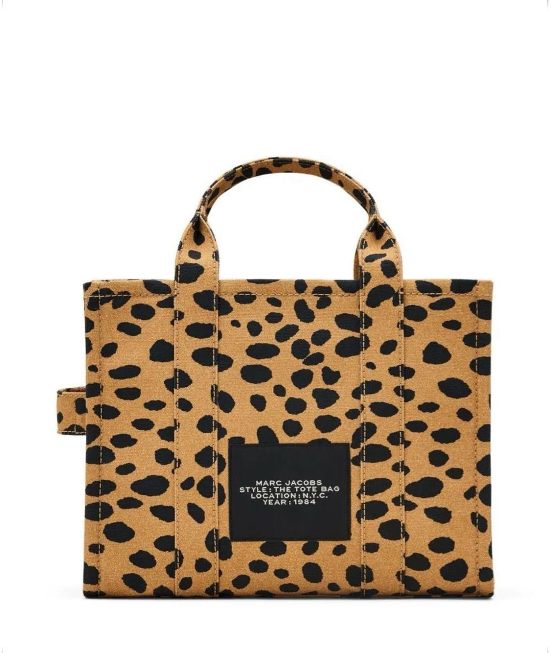 MARC JACOBS Коричневая хлопковая сумка с короткими ручками, фото 3