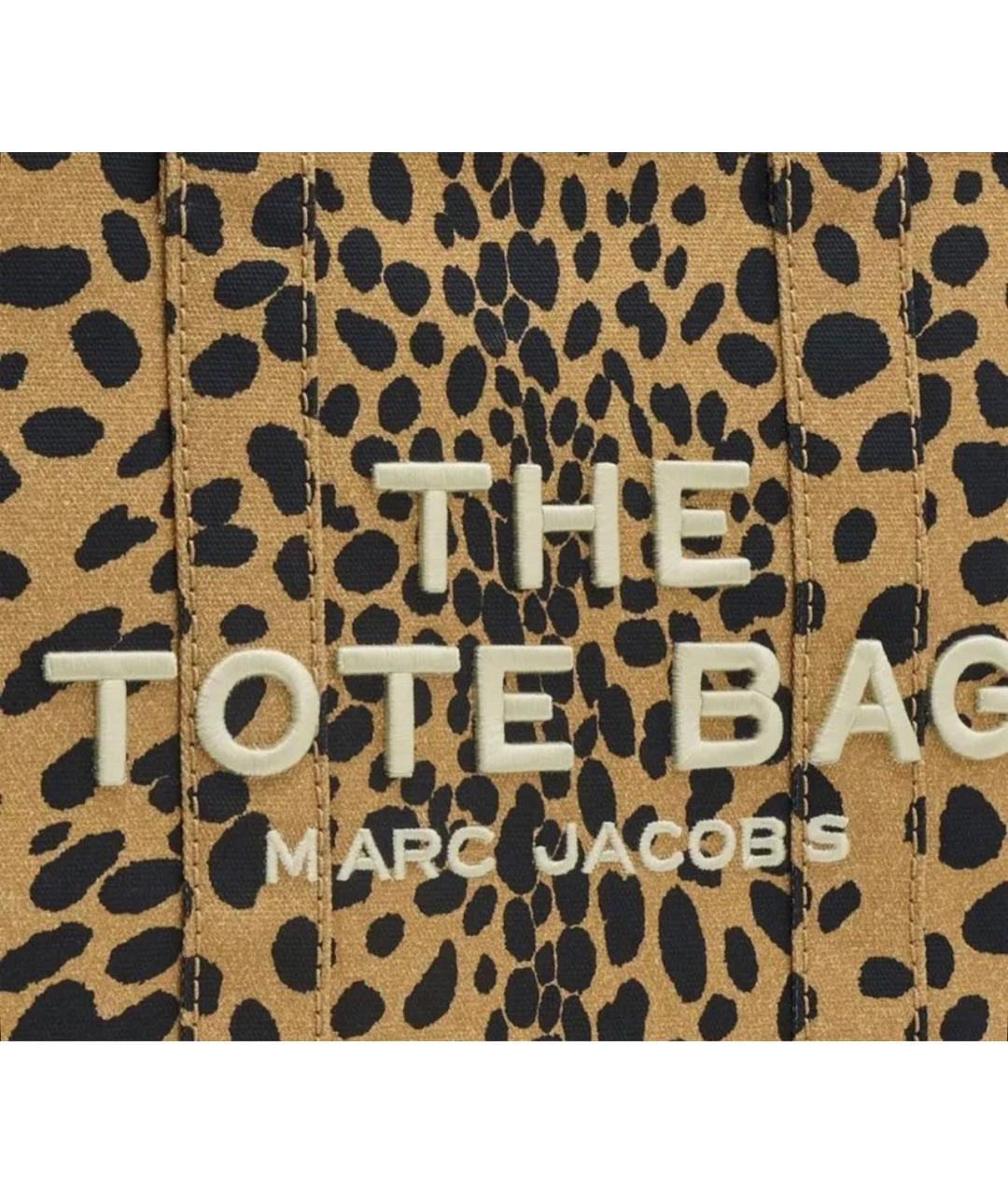 MARC JACOBS Коричневая хлопковая сумка с короткими ручками, фото 5