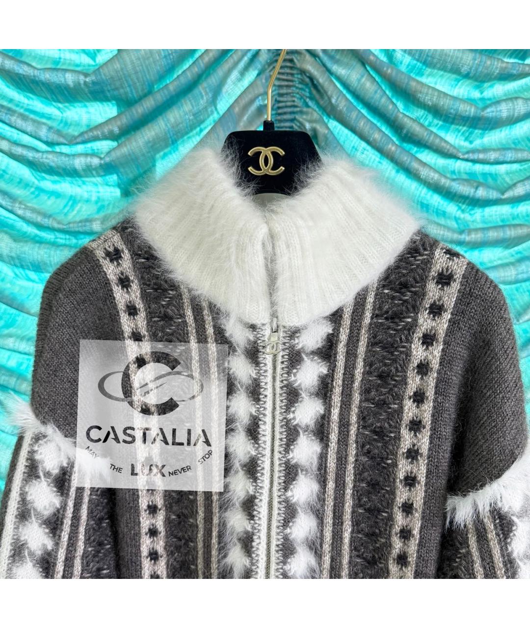 CHANEL Бежевый шерстяной жакет/пиджак, фото 6