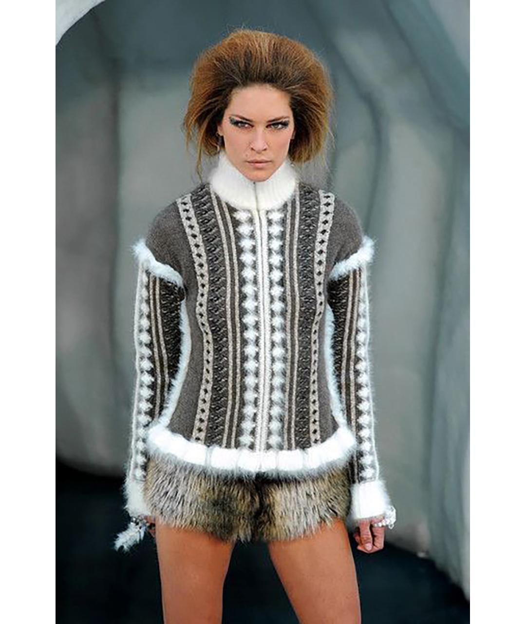 CHANEL Бежевый шерстяной жакет/пиджак, фото 3