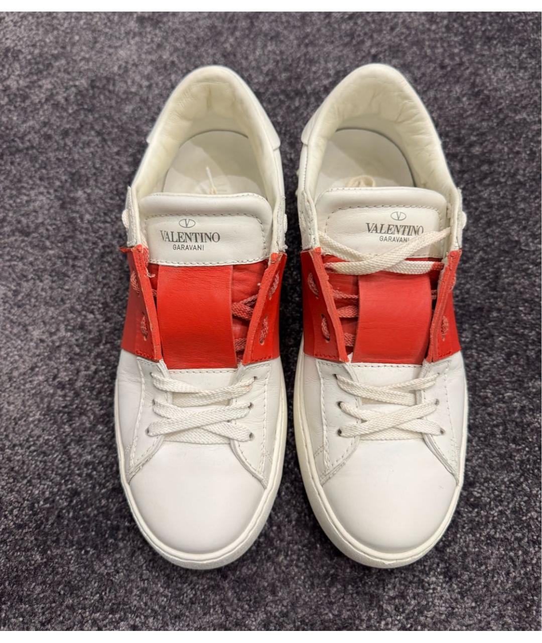 VALENTINO Белые кожаные кеды, фото 2