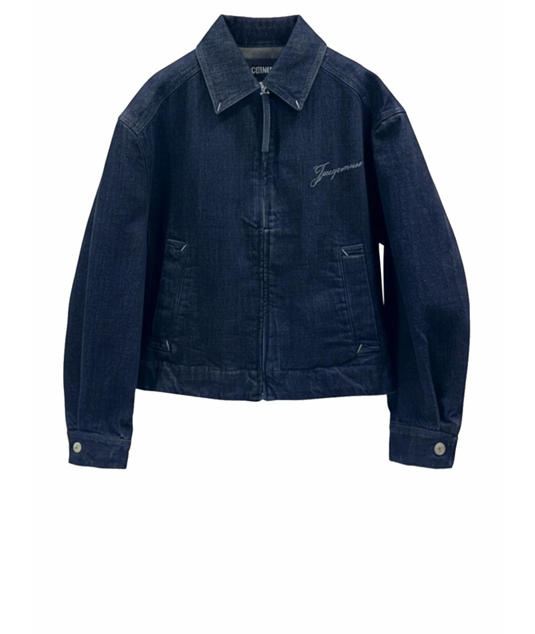 JACQUEMUS Темно-синяя хлопковая куртка, фото 1