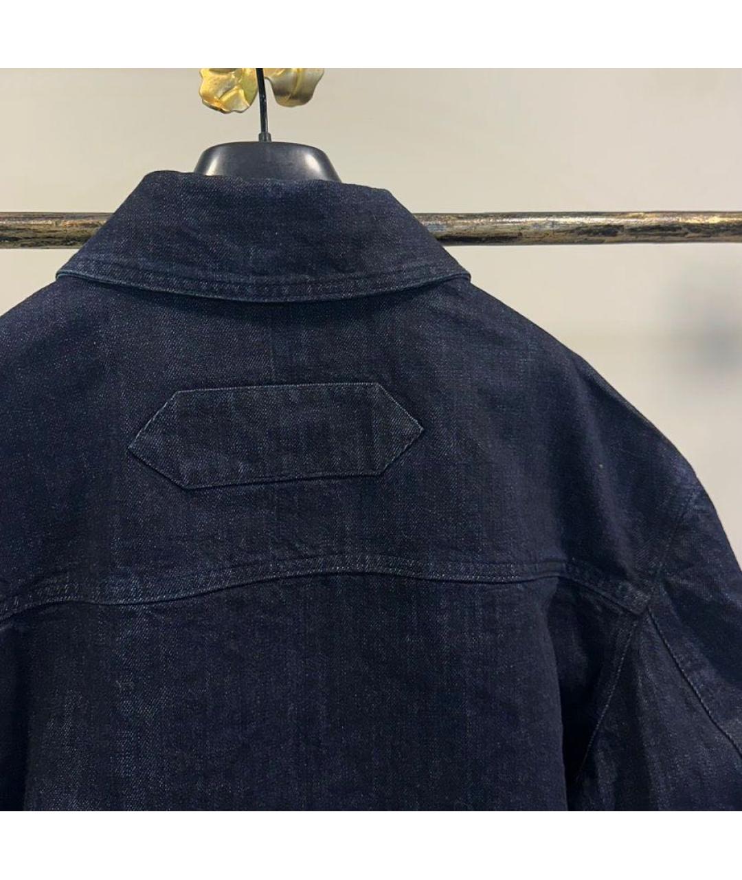 JACQUEMUS Темно-синяя хлопковая куртка, фото 4