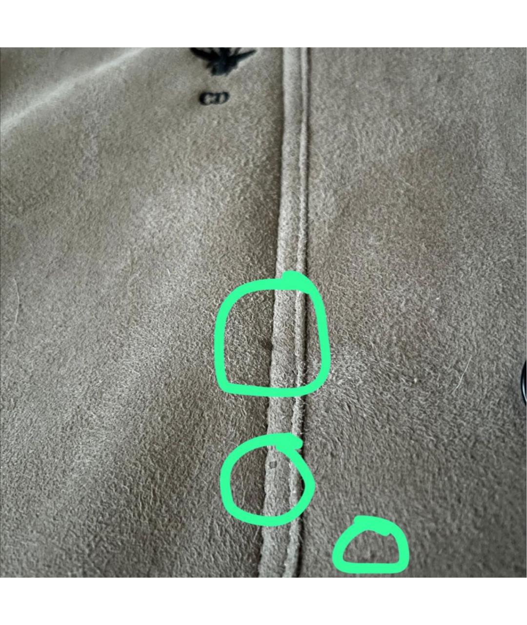 CHRISTIAN DIOR Бежевая замшевая дубленка, фото 8