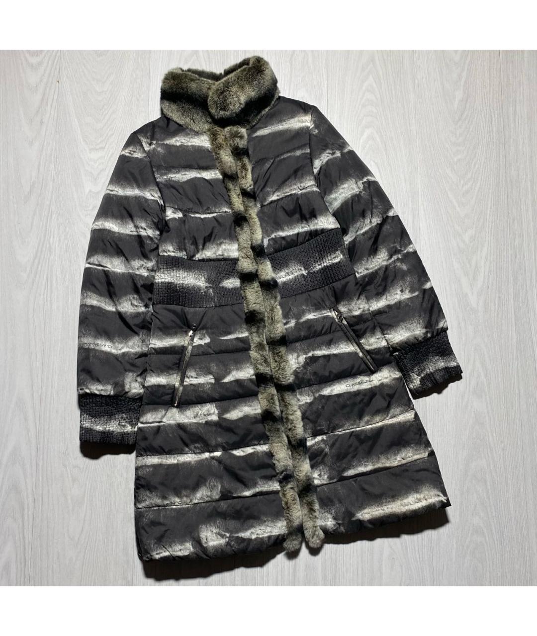 ROBERTO CAVALLI Антрацитовая парка, фото 4