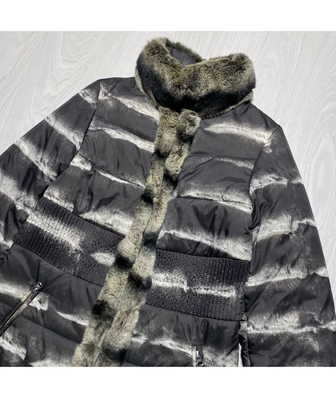 ROBERTO CAVALLI Антрацитовая парка, фото 2