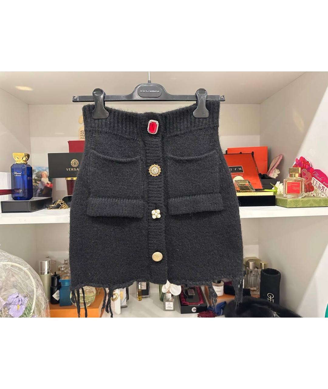 VETEMENTS Черная юбка миди, фото 6