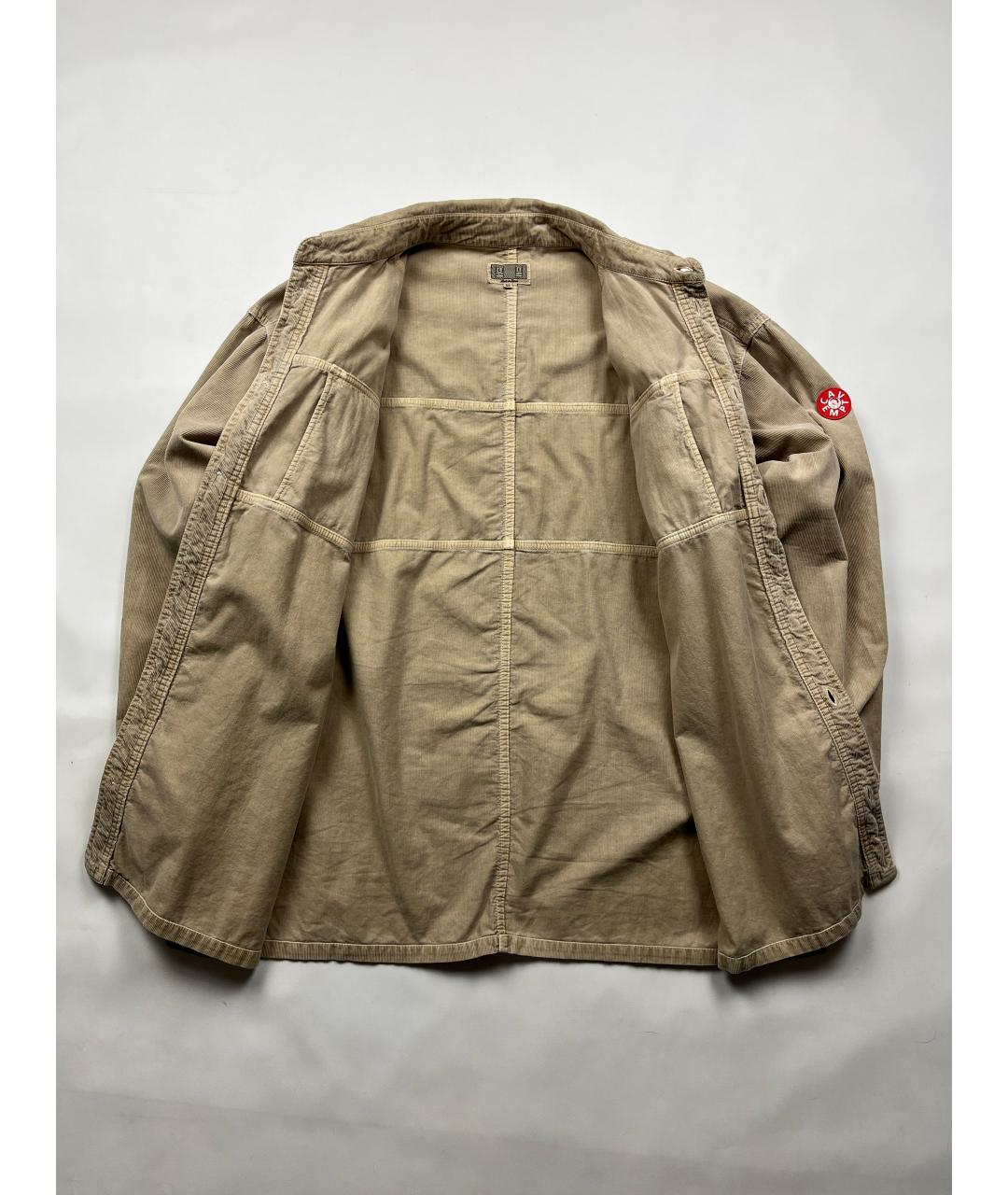 CAV EMPT Бежевая хлопковая кэжуал рубашка, фото 7