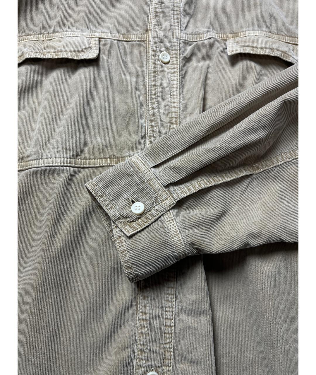 CAV EMPT Бежевая хлопковая кэжуал рубашка, фото 4