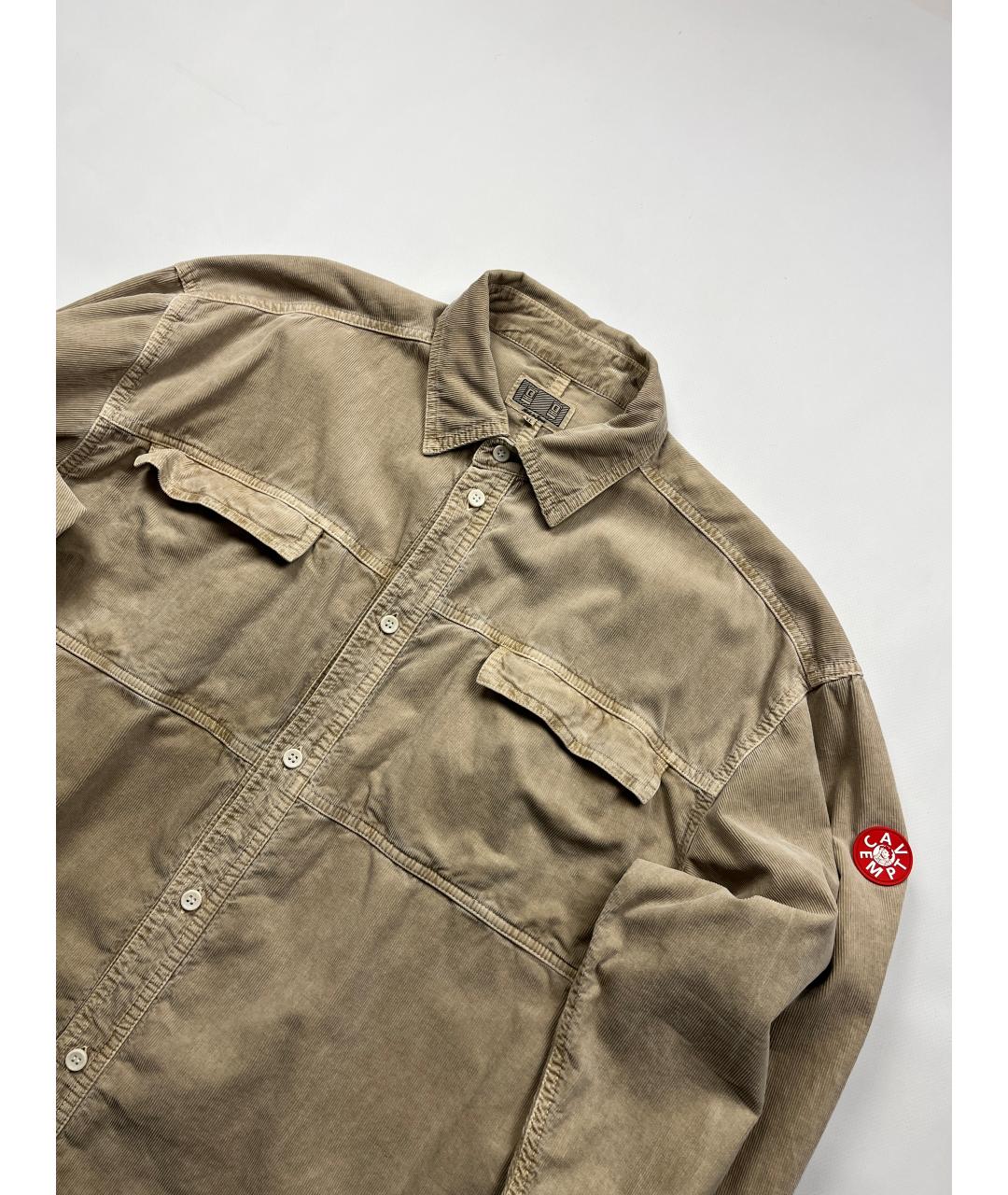 CAV EMPT Бежевая хлопковая кэжуал рубашка, фото 5