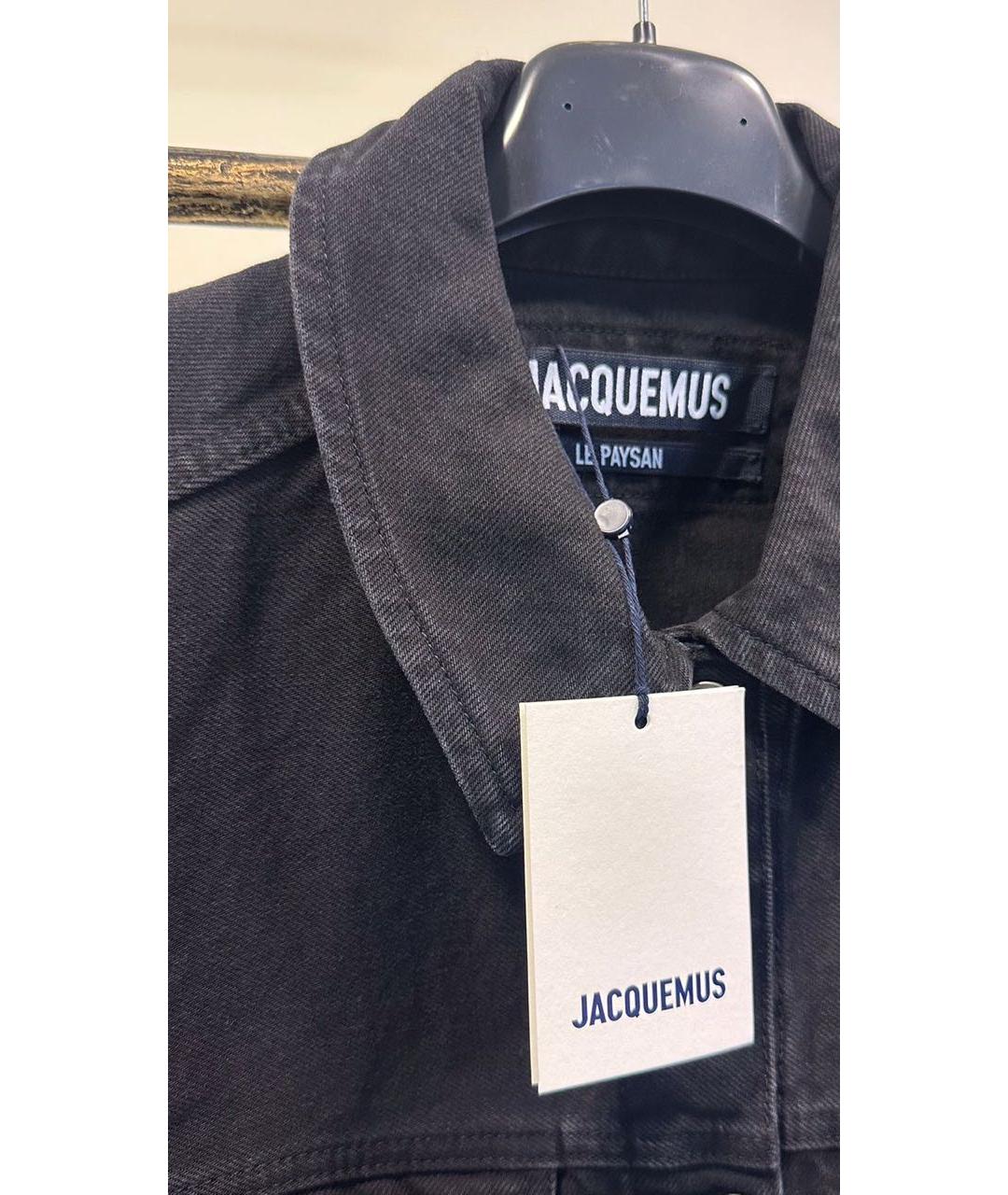 JACQUEMUS Черная хлопковая куртка, фото 3